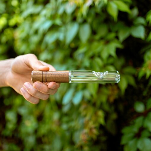 Shop Marley Natural Glass & Walnut Steamroller in australian