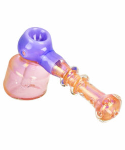 Shop Glorious Gold Fume Bubbler Pipe w/ Color Accent - 6.5" in australian