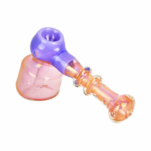 Shop Glorious Gold Fume Bubbler Pipe w/ Color Accent - 6.5" in australian