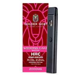 Shop HHC Vape Device, 2000mg, Rechargeable/Disposable - Wedding Cake in australian