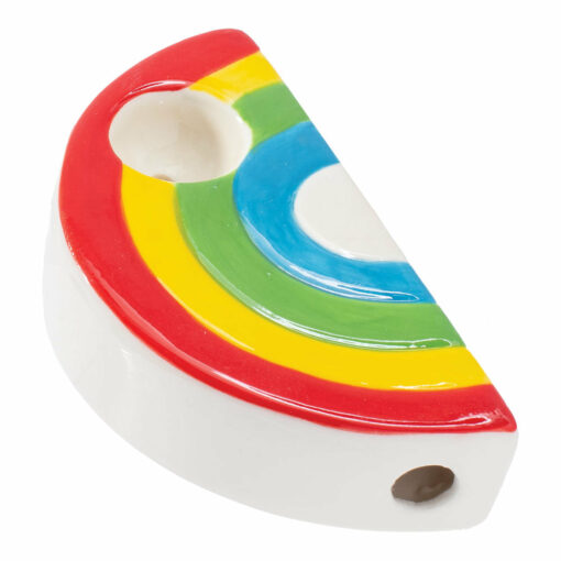 Shop Wacky Bowlz Rainbow Ceramic Pipe - 3.5" in australian