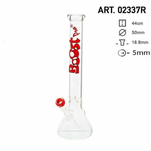 Shop Boost | 17" Red Beaker Base Glass Water Pipe in australian