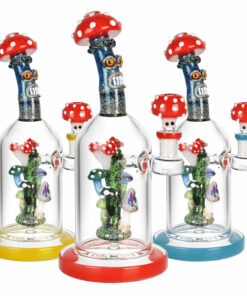 Shop Mushroom Family Water Pipe - 10"/14mm F/Colors Vary in australian