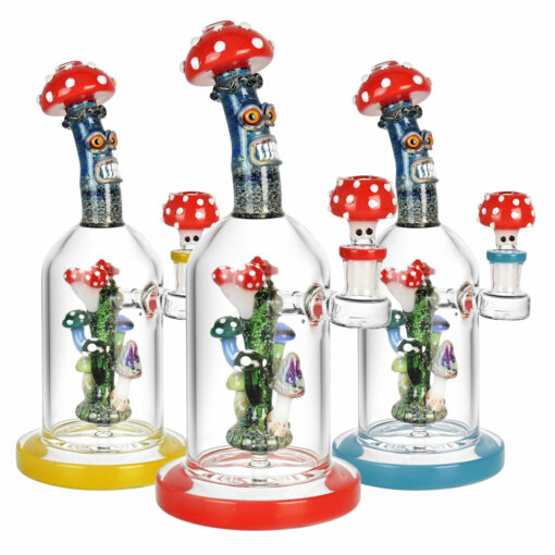 Shop Mushroom Family Water Pipe - 10"/14mm F/Colors Vary in australian