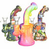 Shop Allover Graphic Silicone Water Pipe - 6.5"/14mm F/Designs Vary in australian