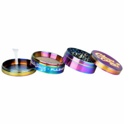 Shop Pulsar 6PC DISPLAY - Cheech & Chong's Metal Grinder - Rainbow / 4pc / 2.5