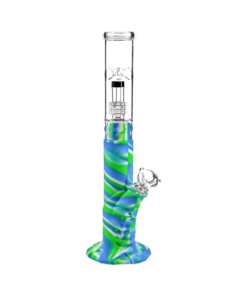 Shop Medusa Customs Silicone Straight Pipe w/Percolator Water Pipe in australian