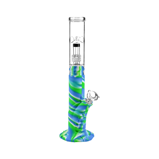 Shop Medusa Customs Silicone Straight Pipe w/Percolator Water Pipe in australian