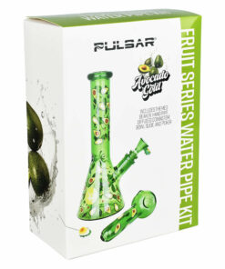 Shop Pulsar Fruit Series Avocado Gold Herb Pipe Glow Duo - 10