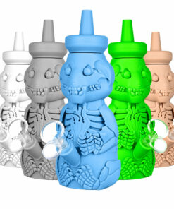 Shop Silicone Honey Bear Skeleton Bubbler-8.5"/14mm F/Colors Vary in australian