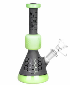 Shop Black Frost Bee Geometry Water Pipe - 7