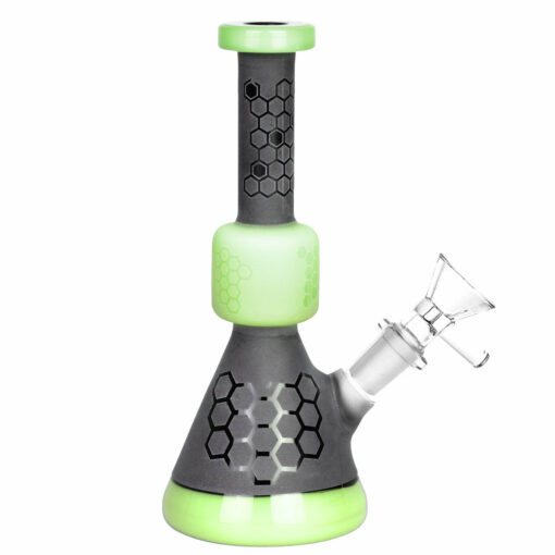 Shop Black Frost Bee Geometry Water Pipe - 7"/14mm F/Colors Vary in australian