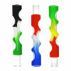 Shop Silicone Covered Glass Insert Chillum - 4" / Colors Vary in australian