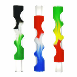 Shop Silicone Covered Glass Insert Chillum - 4" / Colors Vary in australian