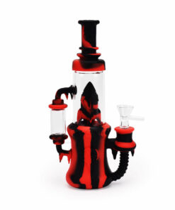 Shop Ritual - 8.5'' Silicone Rocket Recycler - Black & Red in australian