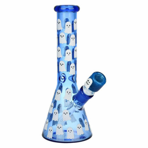 Shop Ghostly Glow Beaker Water Pipe | 10" | 14mm F in australian