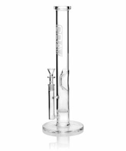 Shop GRAV® Large, Clear Straight Base w/ Disc Water Pipe in australian