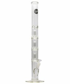 Shop LA Pipes Thick Glass Straight Showerhead Perc Bong in australian