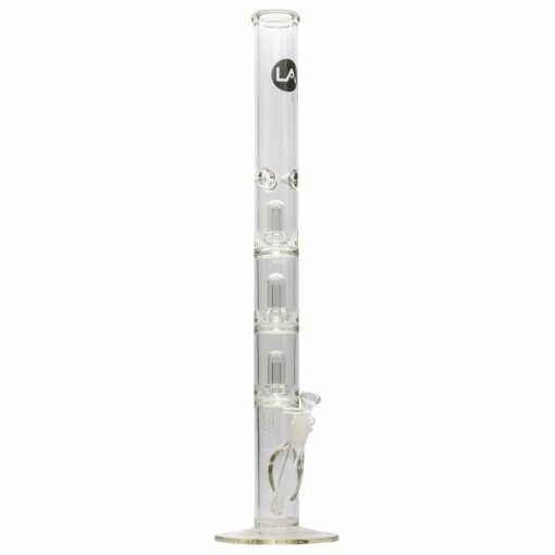 Shop LA Pipes Thick Glass Straight Showerhead Perc Bong in australian