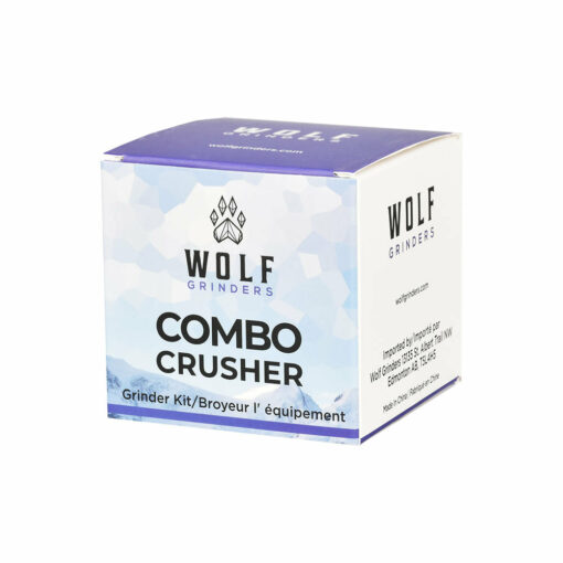 Shop Wolf Grinders Combo Crusher All-In-One Cannabis Kit | 2.7" Wolf Grinders Combo Crusher All-In-One Cannabis Kit | Packaging in australian