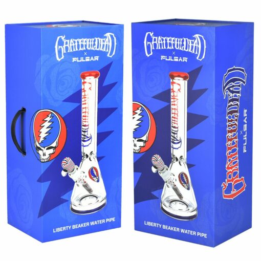 Shop Grateful Dead x Pulsar "Liberty Beaker" Water Pipe - 15.75" / 14mm F in australian