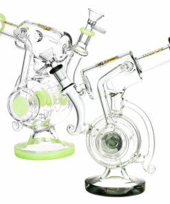 Shop Lookah Glass Teardrop Tusk Recycler - 9.5"/14mm F/Colors Vary in australian