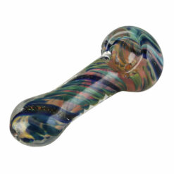 Shop Spiral Fumed Dicro Glass Spoon Pipe in australian