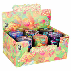 Shop Psychedelic Mushroom Grinder - 4pc / 2" / Assorted Designs 12PC DISPLAY in australian