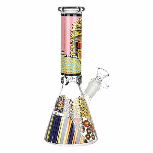 Shop Abstract Art Beaker Water Pipe - 9.75"/14mm F/Designs Vary in australian