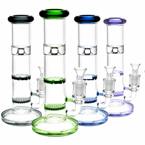 Shop Honeycomb & Turbine Perc Water Pipe - 9"/14mm F/Colors Vary in australian