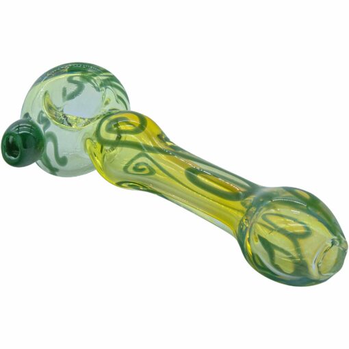 Shop LA Pipes "Painted Warrior Spoon" Glass Pipe in australian