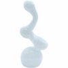 Shop LA Pipes "Ivory Sherlock" Glass Sherlock Bubbler Pipe in australian