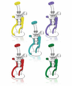 Shop Pulsar Crazy Legs Recycler Rig - 9" / 14mm F / Colors Vary in australian