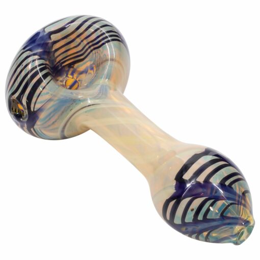 Shop LA Pipes Twisty Cane Spoon Glass Pipe (Various Colors) in australian