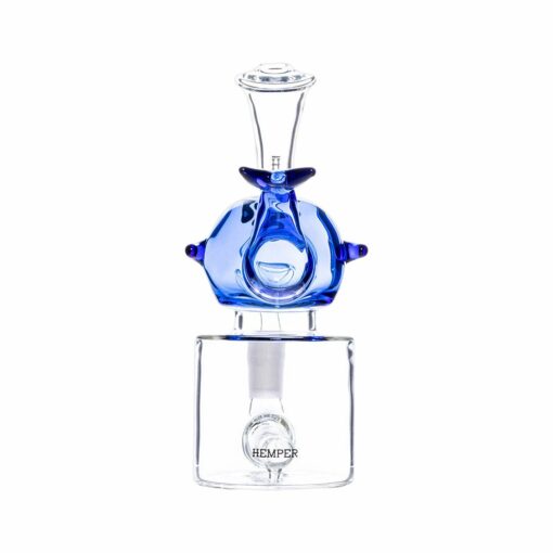 Shop Hemper Blue Whale Glass Water Pipe - 6.25" / 14mm F in australian