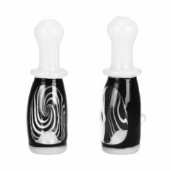 Shop Inside Spiral Bowling Pin Chillum Pipe - 3.5" in australian