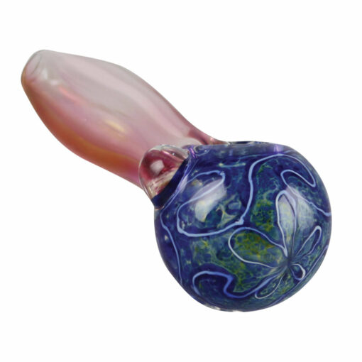 Shop Gold Fumed Blue Headed Spoon Pipe in australian