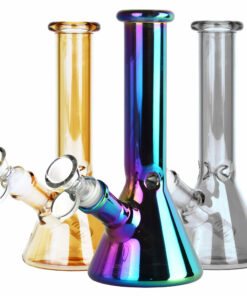 Shop Oil Slick Beaker Water Pipe - 8" / 14mm F / Colors Vary in australian