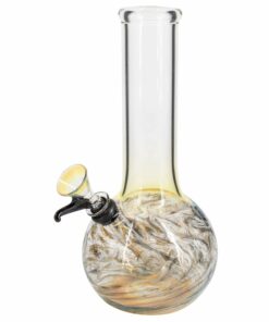 Shop LA Pipes Raked Tiger Stripe Accented Beaker Bong in australian