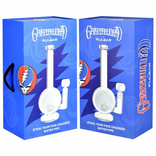 Shop Grateful Dead x Pulsar Round Steal Your Face Water Pipe - 14.5" / 19mm F in australian