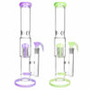 Shop Multi Perc Water Pipe w/ Horned Bowl- 16"/19mm F/Colors Vary in australian