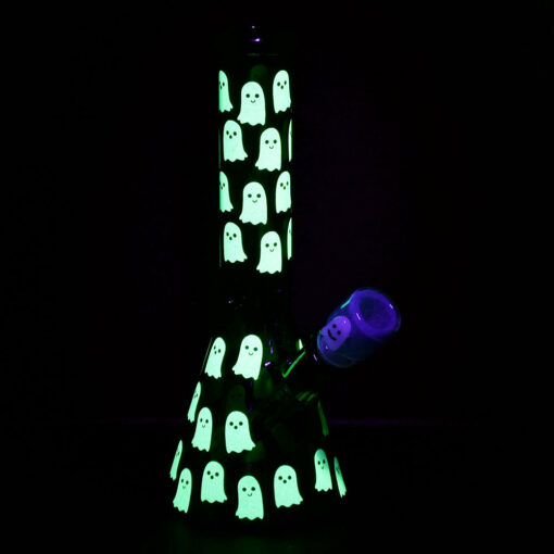 Shop Ghostly Glow Beaker Water Pipe | 10" | 14mm F in australian