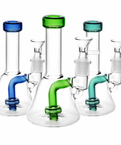 Shop Clear As A Bell Mini Glass Water Pipe - 6"/14mm F/Colors Vary in australian