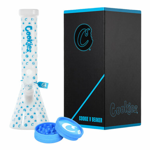 Shop Cookies V Beaker Glass Water Pipe | 13.75" | 14mm F in australian