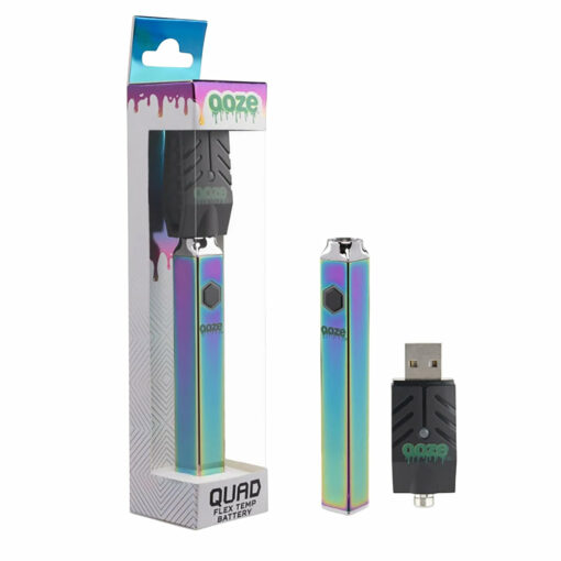 Shop Ooze Quad Flex Temp Square Vape Pen 510 Battery in australian