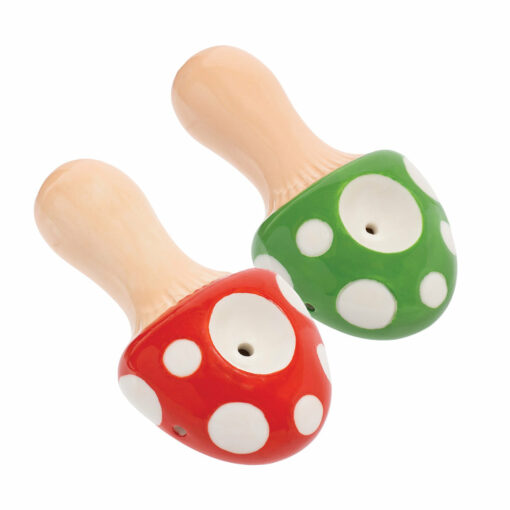 Shop Wacky Bowlz Mushroom Ceramic Pipe | 3.5" in australian