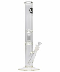 Shop LA Pipes Thick Glass Straight Showerhead Perc Bong in australian