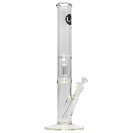 Shop LA Pipes Thick Glass Straight Showerhead Perc Bong in australian