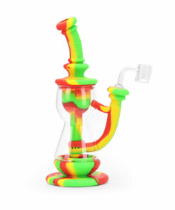 Shop Ritual - 10'' Silicone Deluxe Incycler - Rasta in australian