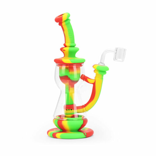 Shop Ritual - 10'' Silicone Deluxe Incycler - Rasta in australian